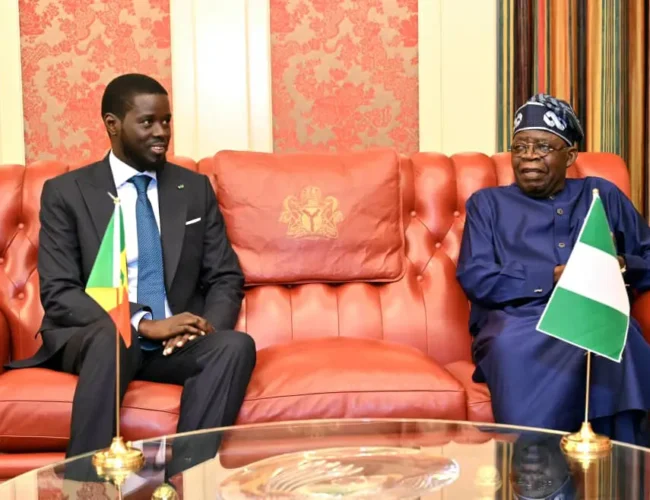 Tinubu tells Senegal President Faye how West Africa can defeat terrorism.