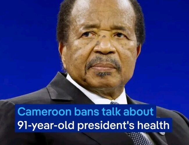 The Cameroonian authorities have banned the media from discussing the health of President Paul Biya